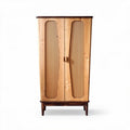 Houten kast met verticale groeven en twee deuren 80 x 40 x 150cm